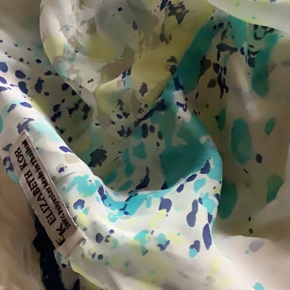 Elizabeth Koa Abstract Print Scarf